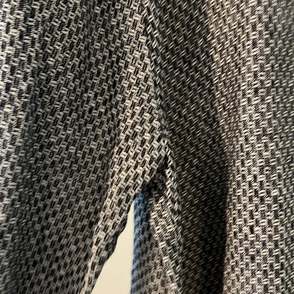 VTG Flax black & white 100% Linen jacket size large lagenlook long line preppy - Picture 7 of 10